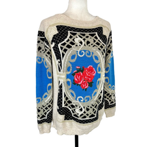 Peace Dove sparkly sweater